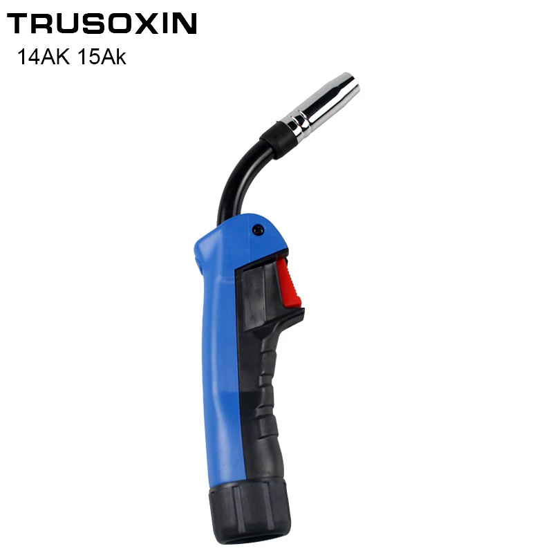 CO2 Mig Mag Welding Torch Air Cooled MB 1PCS 14AK 15AK Swan Neck Contact Tip Holder Gas Nozzle Solenoid Valve