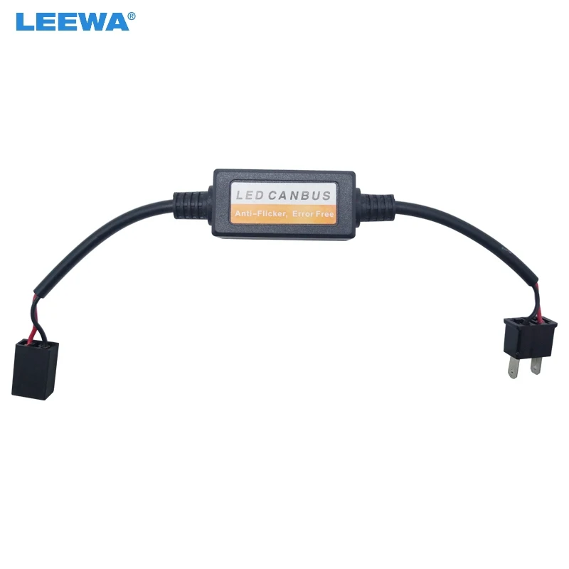 LEEWA 2PCS Car LED Head Light Warning Canceller Error Free Load Resistor for H7 LED Headlamp Canbus Error Free #CA5569