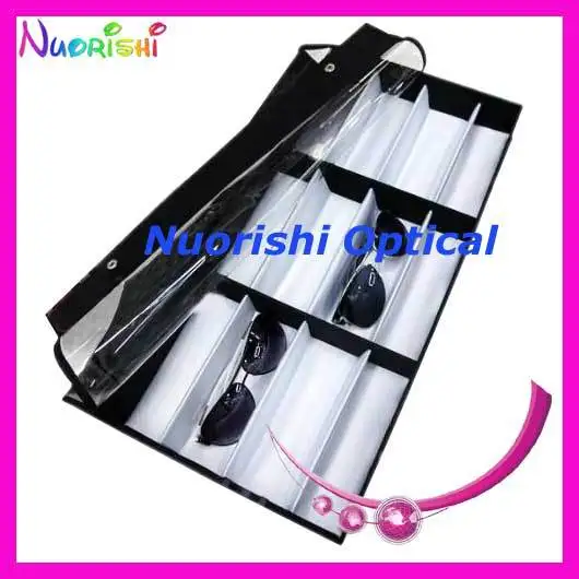 

free shipping Q304C-12S sunglasses display case tray holding 12 pcs of optical frames