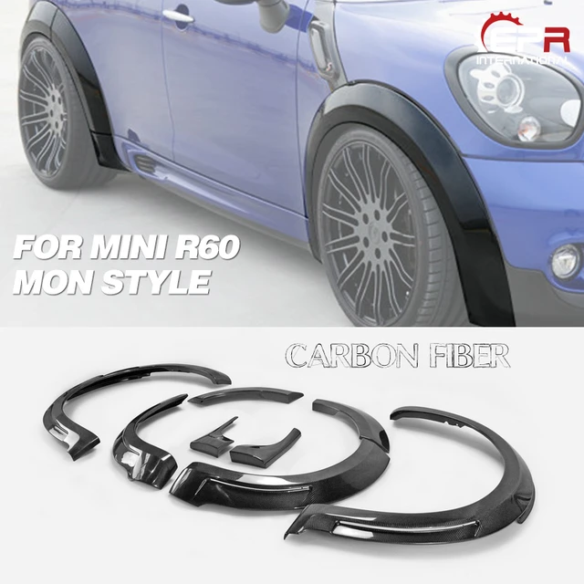 For 10-16 Mini Countryman R60 Mon Style Carbon Fiber Over Fender Kit +20mm  (jcw Only) Glossy Finish Wheel Flare Arch Set Cover - Spoilers & Wings -  AliExpress