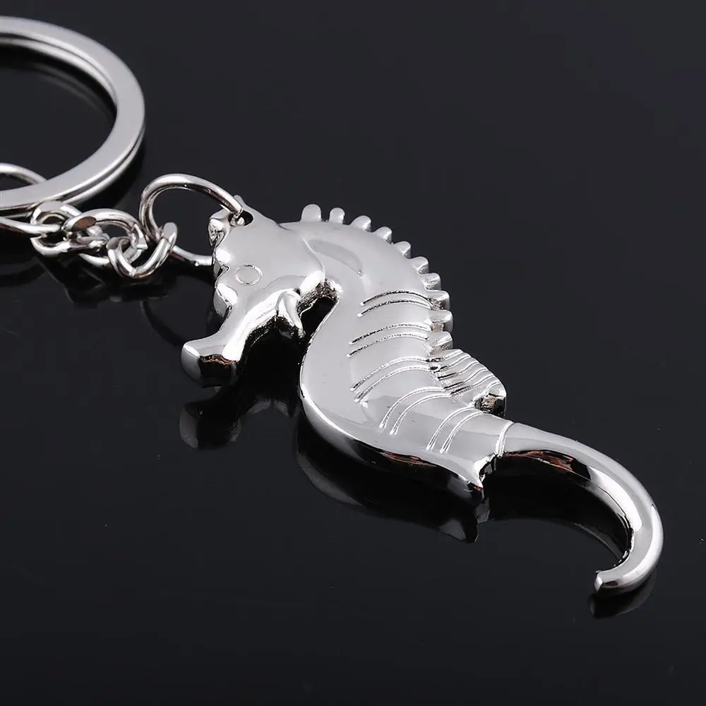 Neuer süßer Metall-Seepferdchen-Schlüsselanhänger für Damen, modische Geschenke für Geschäftsleute, beliebter Schlüsselring für Männer, Schmuck-Schlüsselhalter, Großhandel – Detail 1
