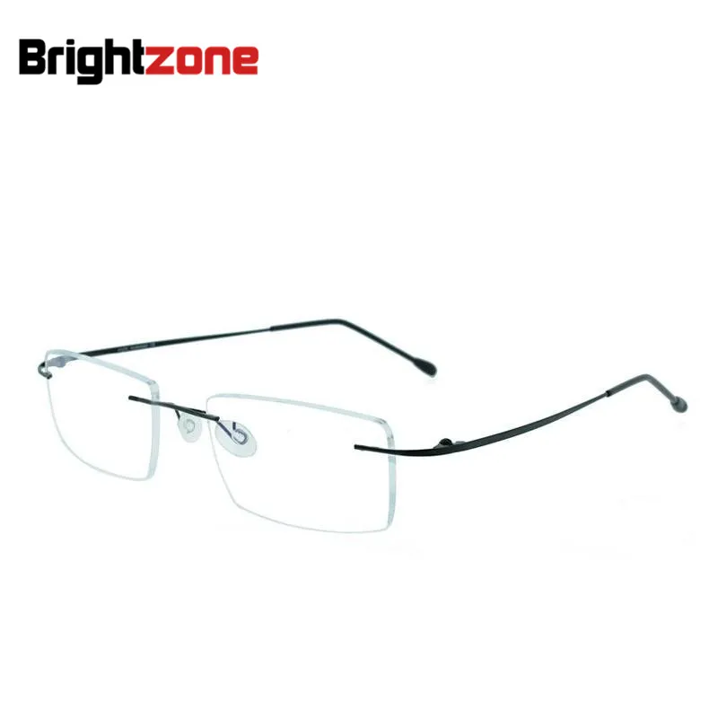 9 colors Lightest Design Brand Bangni Rimless Non-screw Foldable Leg Pure Titanium Optical Eyeglasses Frame Prescription Glasses