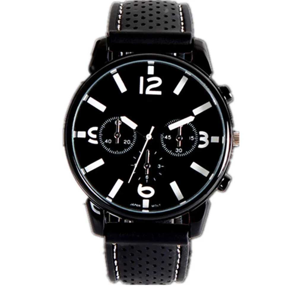 Cool Men Watch Casual Brand Clock Fashion Men\'s Military Quartz Clock Silicone Strap Belt Big Dial Watches Men Wristwatches