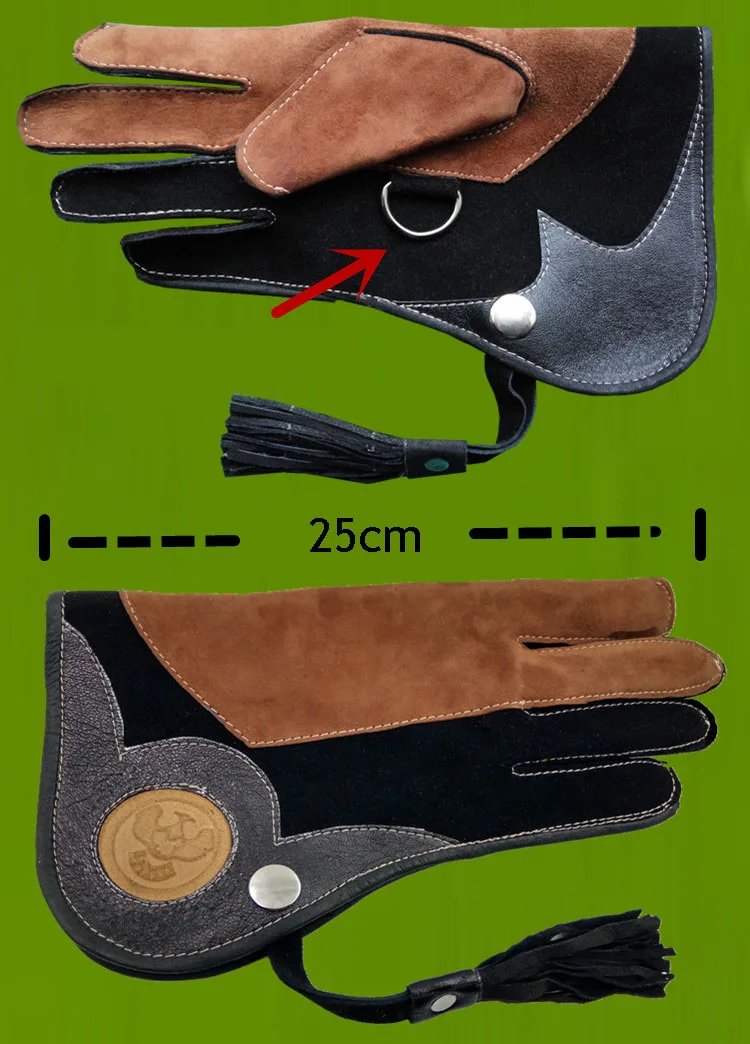 Imagem -04 - Training Eagle Fingerless Leather Gloves Anti-bite Anti-scratch Anti Grasping Working 40cm