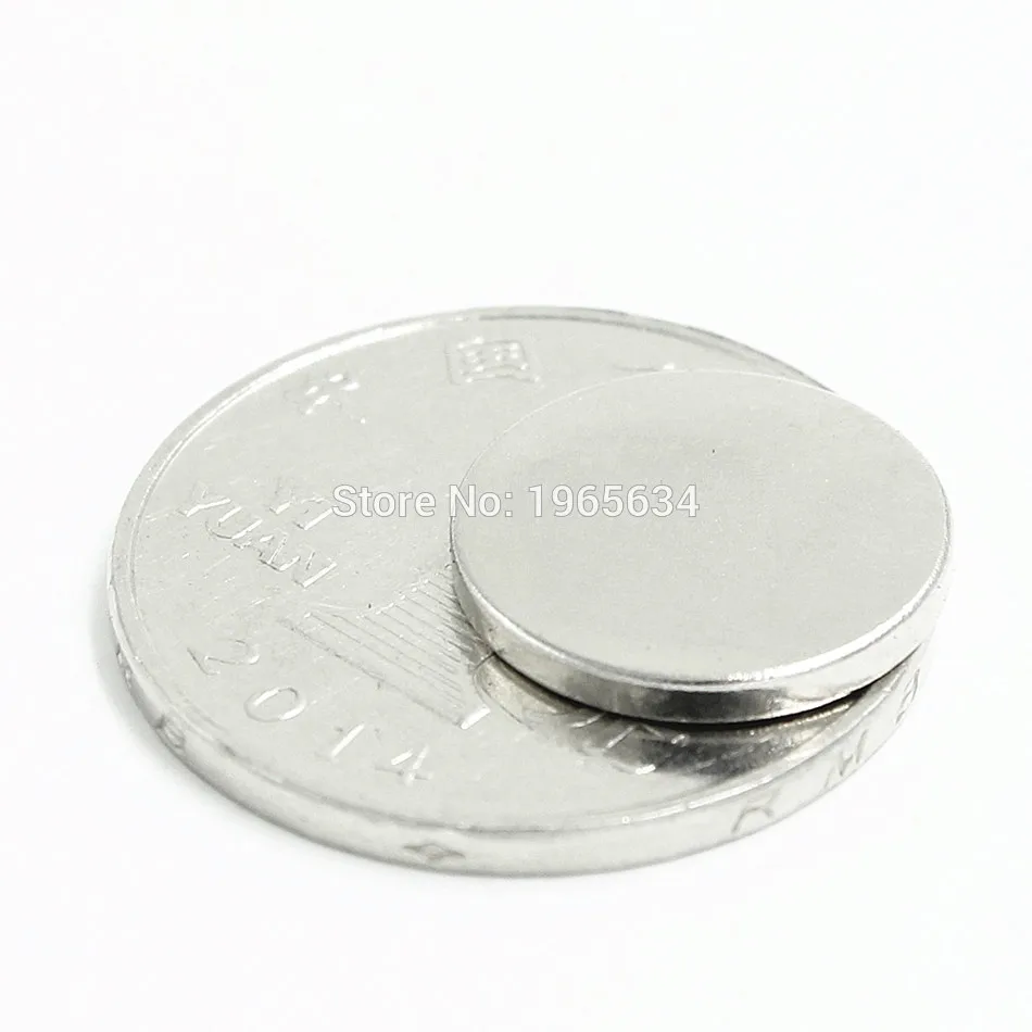 1000pcs Neodymium N35 Dia15mm X 2mm  Strong Magnets Tiny Disc NdFeB Rare Earth For Crafts Models Fridge Sticking magnet 15x2mm