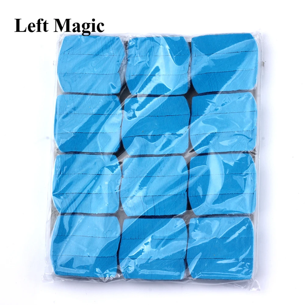 12PCS/Set Colorful Snowflakes Paper Magic Tricks Snow Storm Magic Paper For Magic Show Magician Accessories Classic Toy