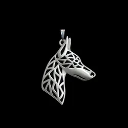 Fashion Dog Pendants Jewelry Doberman Profile Pendants