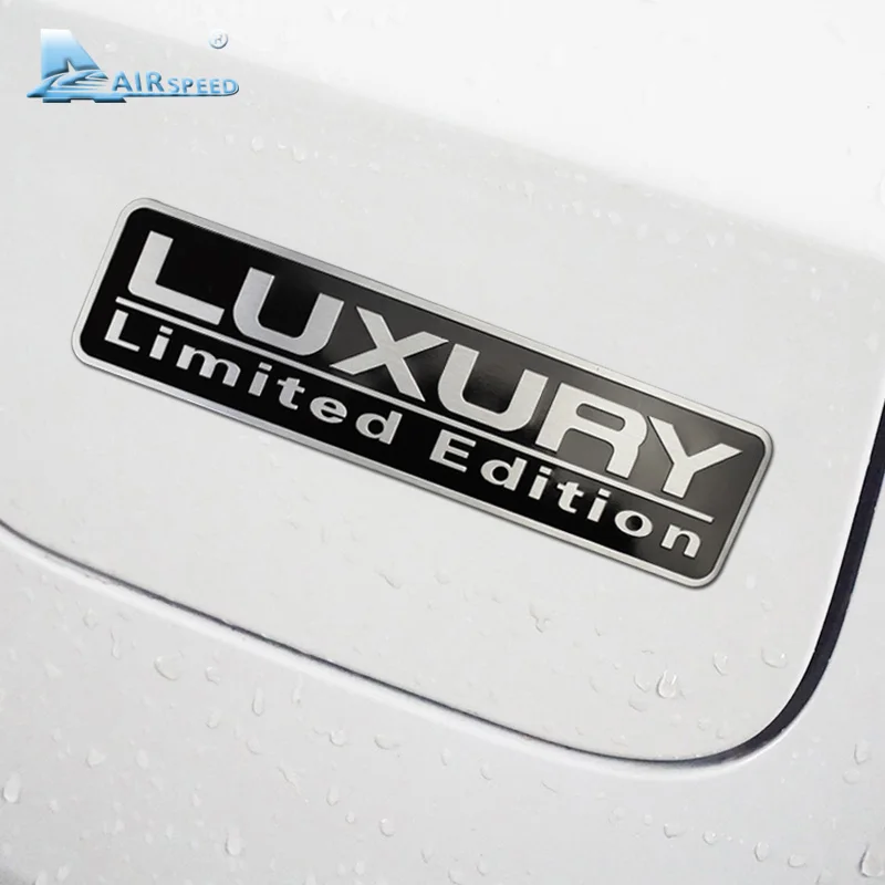 Airspeed Universal Car Stickers Metal Sticker Chrome Luxury Limited Edition Car Body Emblem Badge Decals