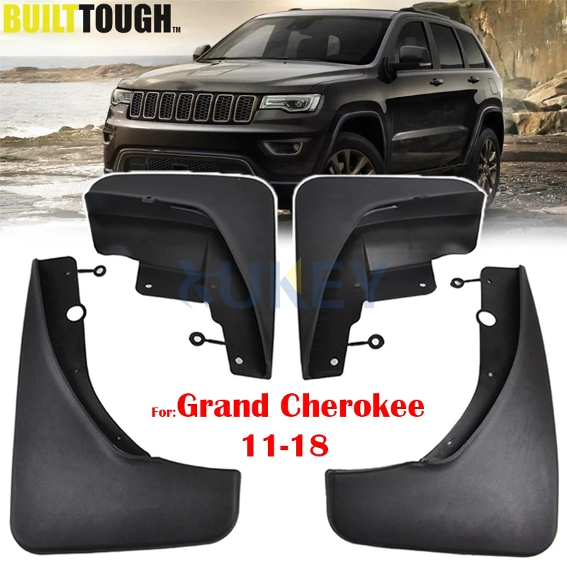 

Set Front Rear Car Mud Flaps For Jeep Grand Cherokee WK2 2011-2018 Mudflaps Splash Guards Mud Flap Mudguards 2012 2013 2014 2015