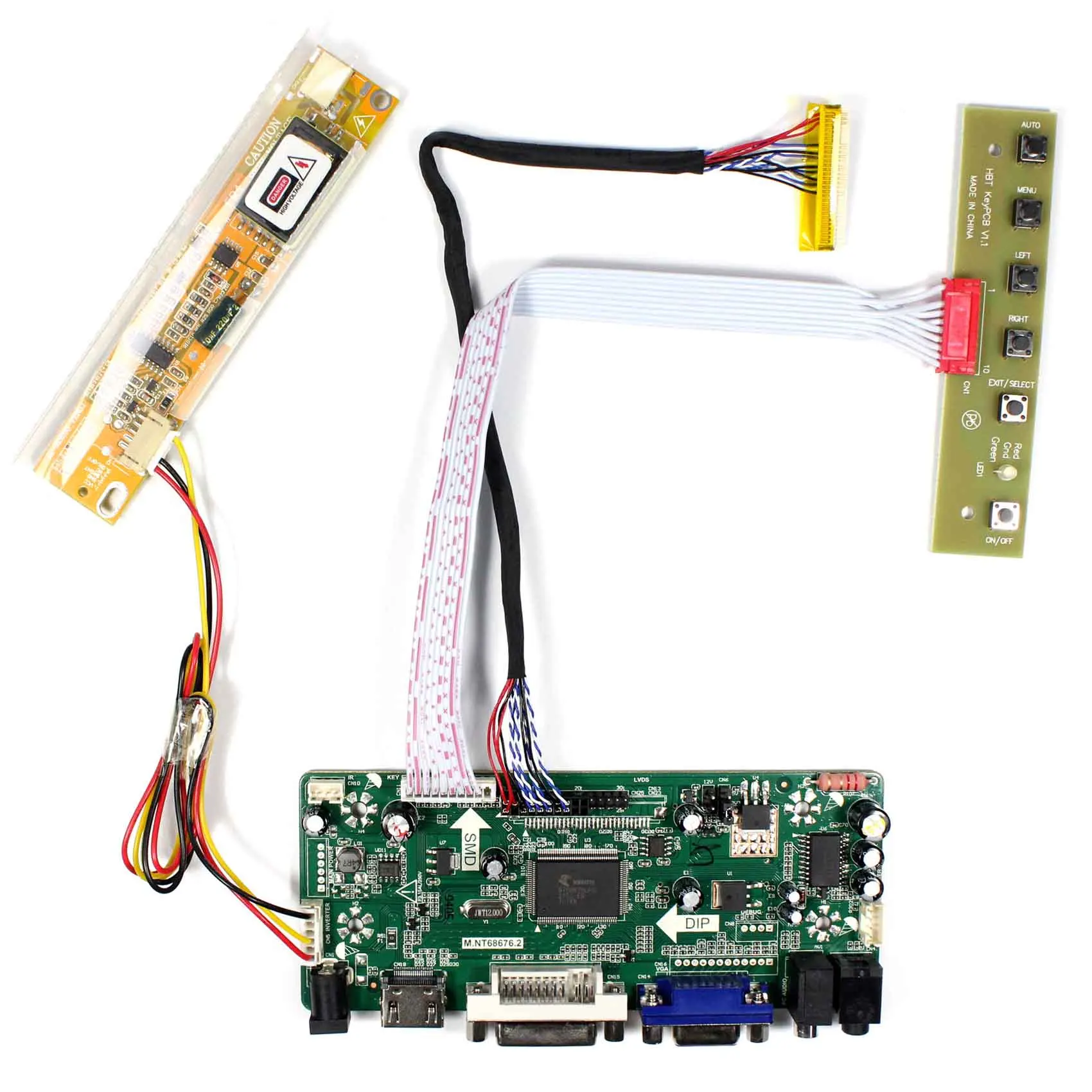 

HD MI VGA DVI Audio LCD Driver Board For 15inch LTN150XB B150XG02 1024x768 LCD Screen