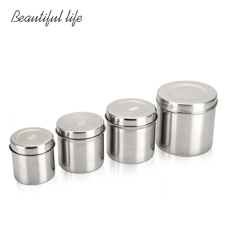 Dental surgery tools care box medical instrument 304 stainless steel disinfection care tray alcohol cylinder cotton cylinder