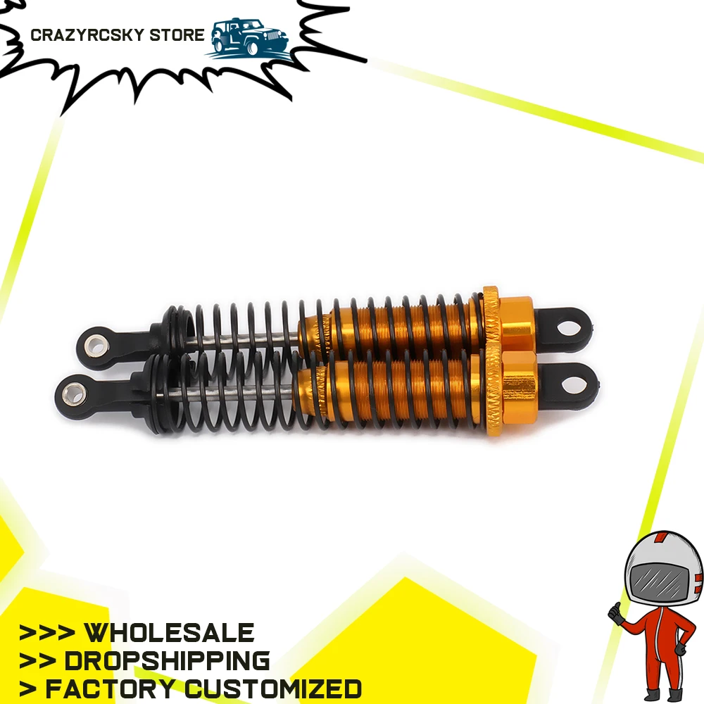 RCAWD 86mm Aluminum Shock Absorber For RC Car 1/16 Buggy Monster Truck Hsp Hpi Oil Filled Adjustable Hop-Up Upgraded Parts Losi