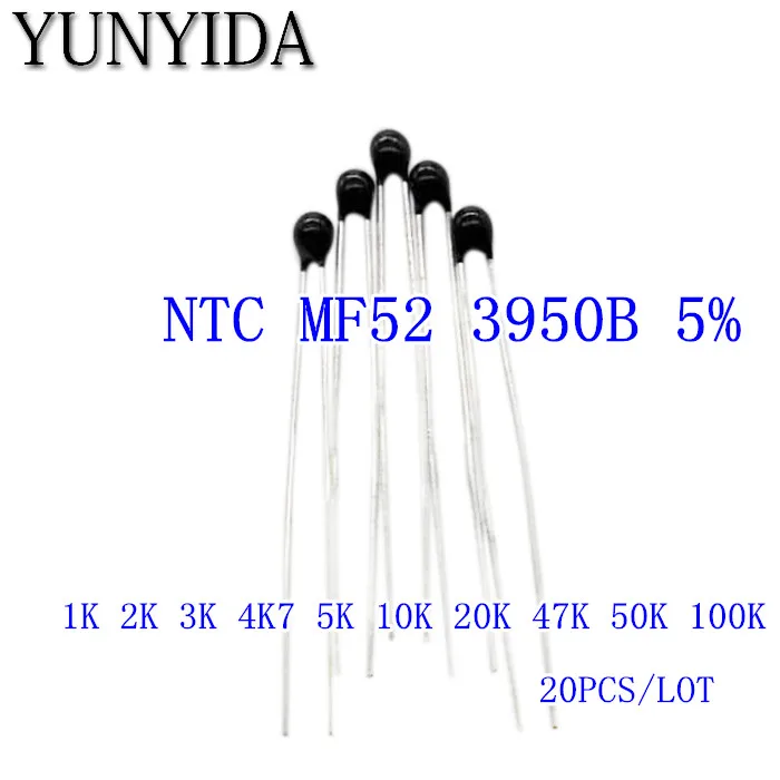 20Pcs Ntc MF52 NTC-…