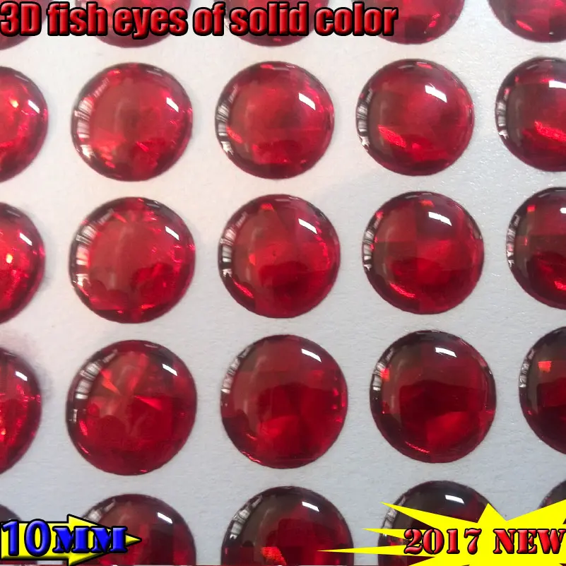 2022new artificial 3d fishing lure eyes  quantity:800pcs/lot  solid color: red