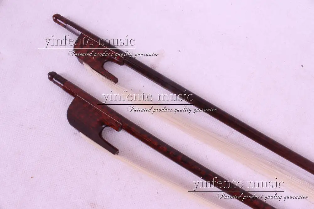 

snakewood 1 pcs 4/4 Violin Bow Baroque white horsetail Straight #8