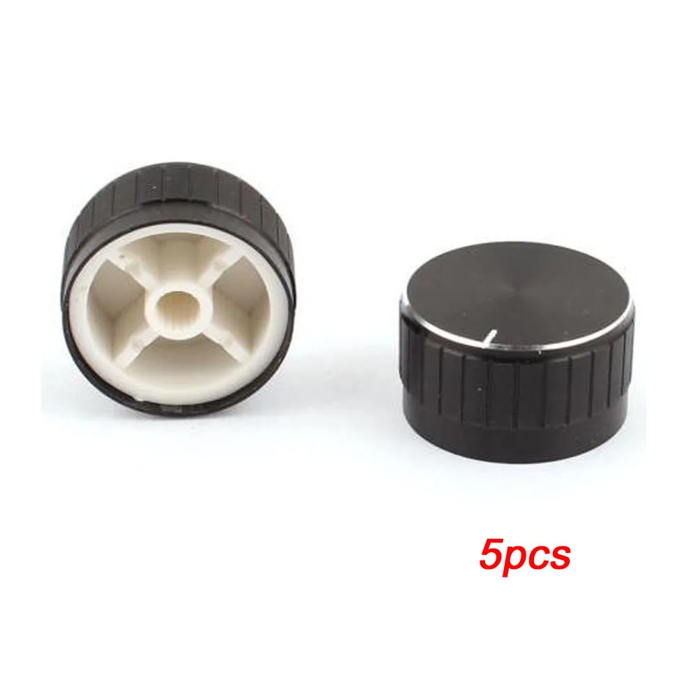 5pcs Potentiometer Rotary Control Knobs Caps 17mmx30mm s473
