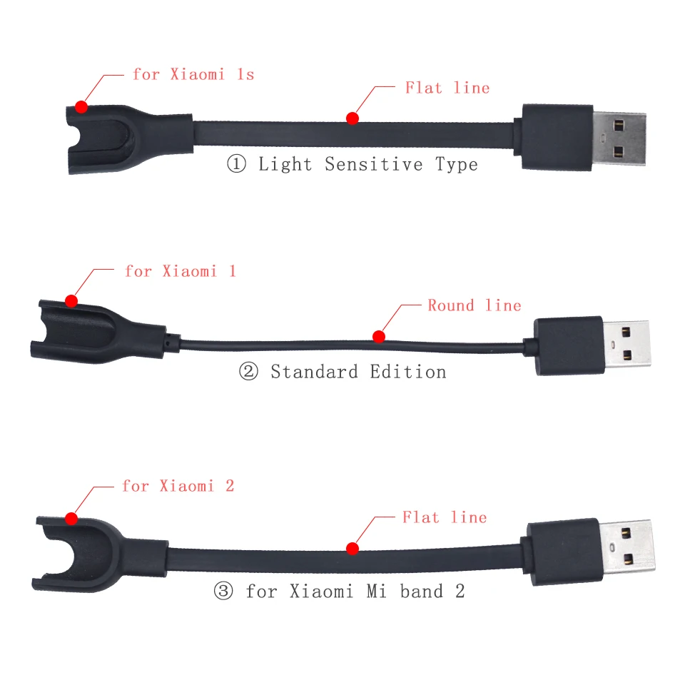 شاحن كابل ل شاومي Mi الفرقة 2 معصمه سوار رصد معدل ضربات القلب اللياقة البدنية المقتفي USB شحن محول سلك ل Miband 2