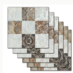 20*20cm*6pcs Europe Retro Marble Pattern Tile Floor Wall Sticker Kitchen Bathroom Tiles Waterproof Poster Vinyl Wall Decals