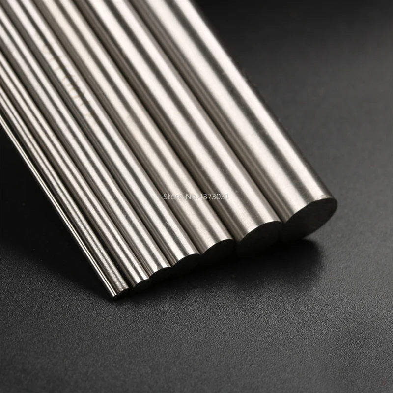 2pcs 2-8mm Hand-done White steel bar rod 100mm stick for knife handle part DIY Handmade material accessories