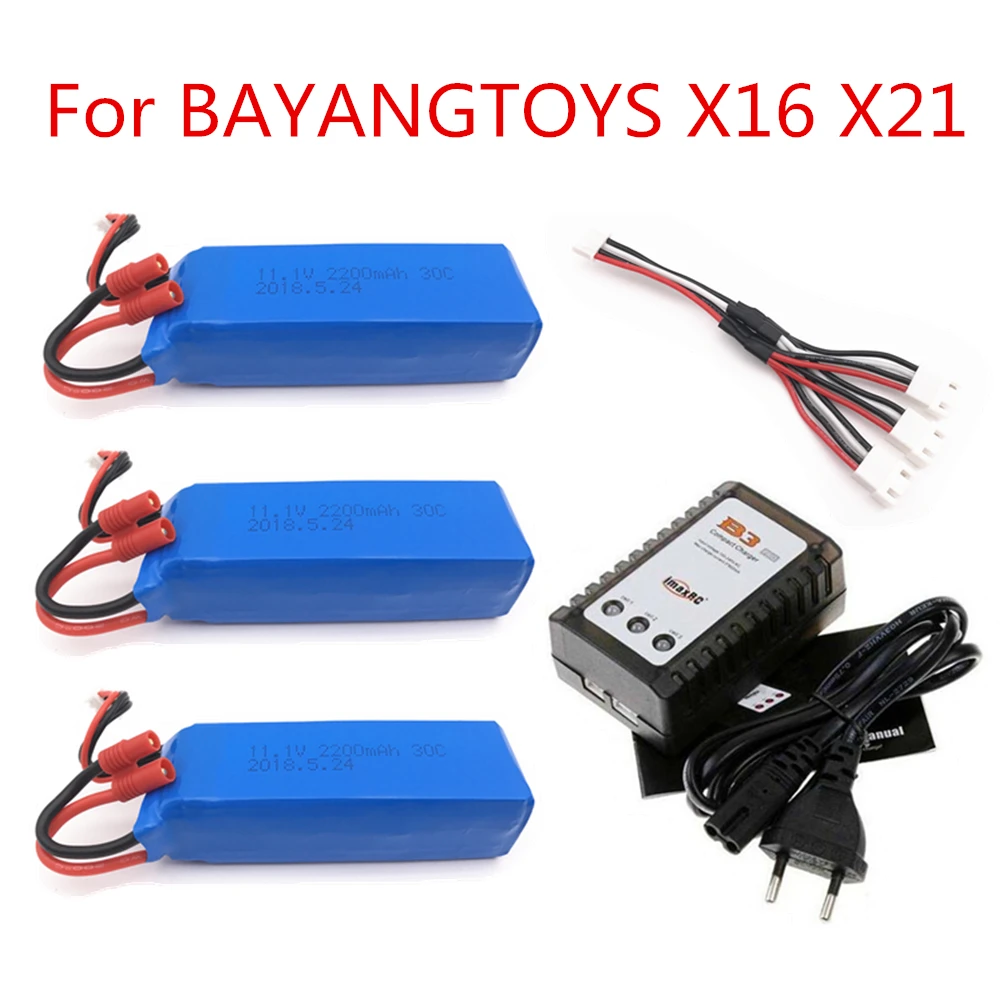 

BATTERY FOR BAYANG BAYANGTOYS X16 X21 X22 RC Quadcopter Spare Parts 11.1V 2200mAh Banana Battery For RC Camera Drone Accessories