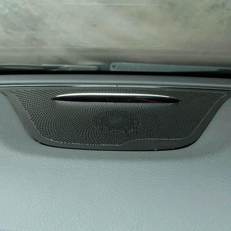 Stainless Audio Speaker Dashboard Loudspeaker Cover Trim Sticker For Mercedes Benz A GLA CLA Class W176 X156 C117 Car Accessory