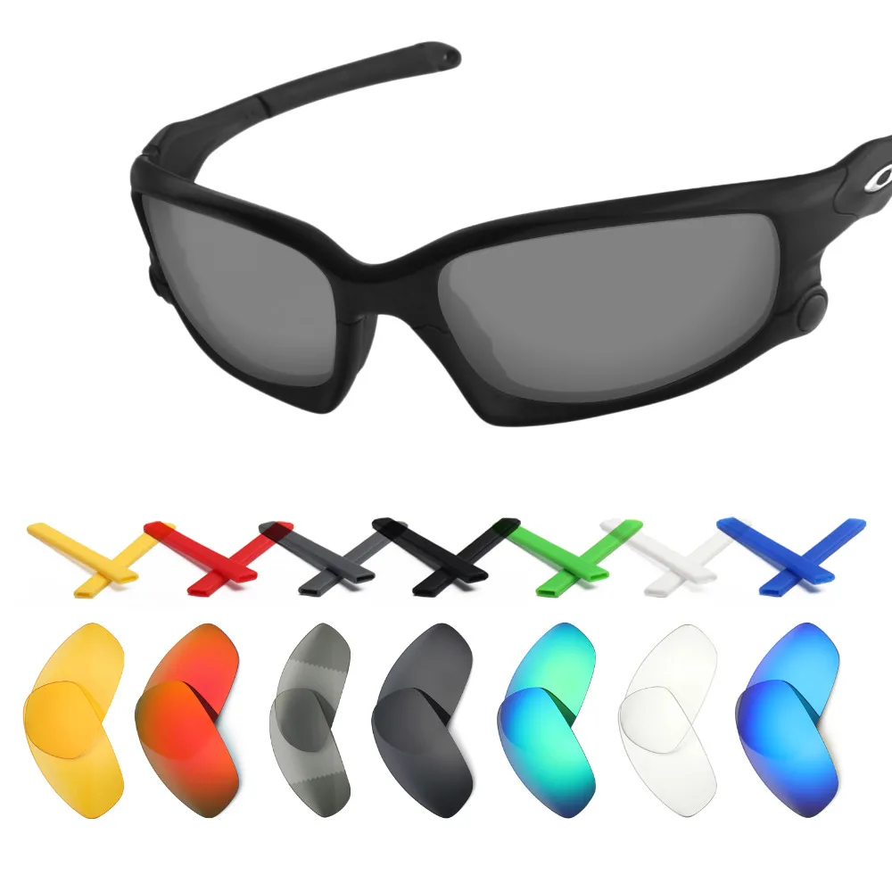 

SNARK Replacement Lenses and Black Ear Socks Earsocks Kit for-Oakley Split Jacket Sunglasses - Multiple Options