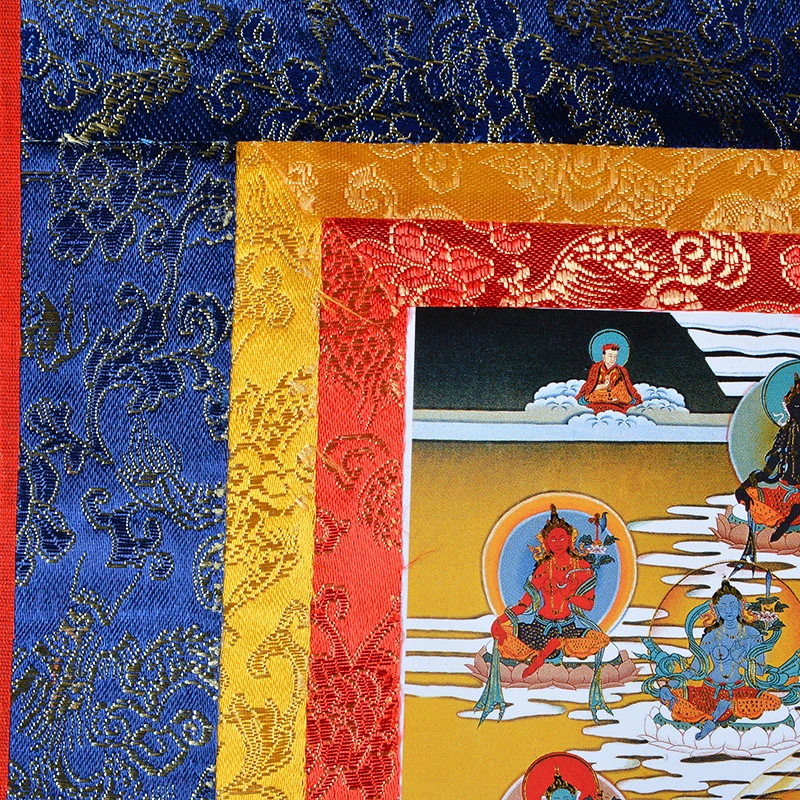 Imagem -02 - Pintura de Rolagem Retangular Tibetana Thangkas Pintura Decorativa Produção Fina Múltiplas Imagens Podem Ser Selecionadas