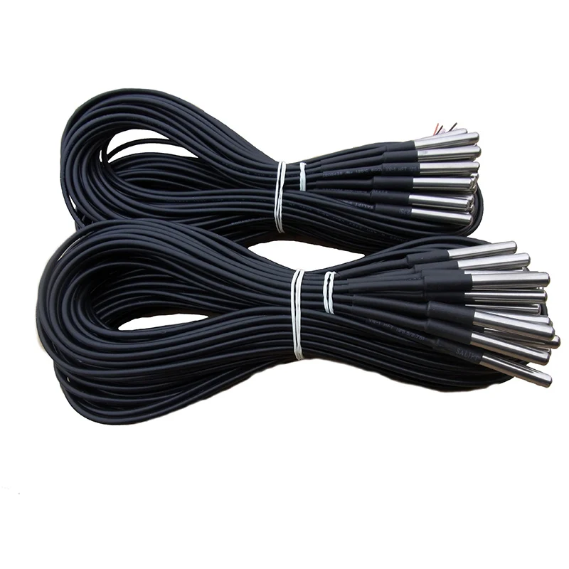 Waterproof Temperature Sensors Thermistor Temperature Control DS18B20