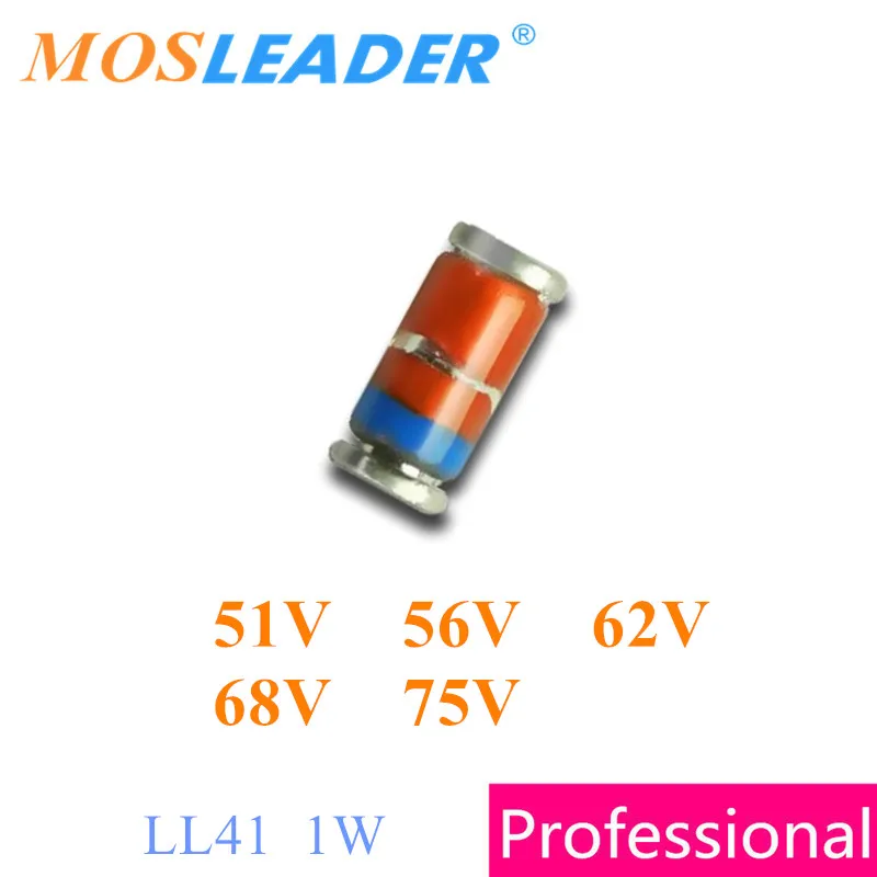 

Mosleader 5000 шт. LL41 1 Вт ZM4757 51 в ZM4758 56 в ZM4759 62 в ZM4760 68 в ZM4761 75 в, сделано в Китае