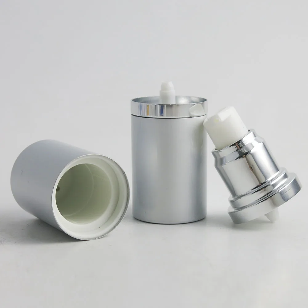 360x15ml 30ml 50ml โปร่งใส Airless ปั๊มขวดเครื่องสําอาง Matte Sliver หมวกโลชั่นขวดครีมสูญญากาศอุปกรณ์อาบน้ํา