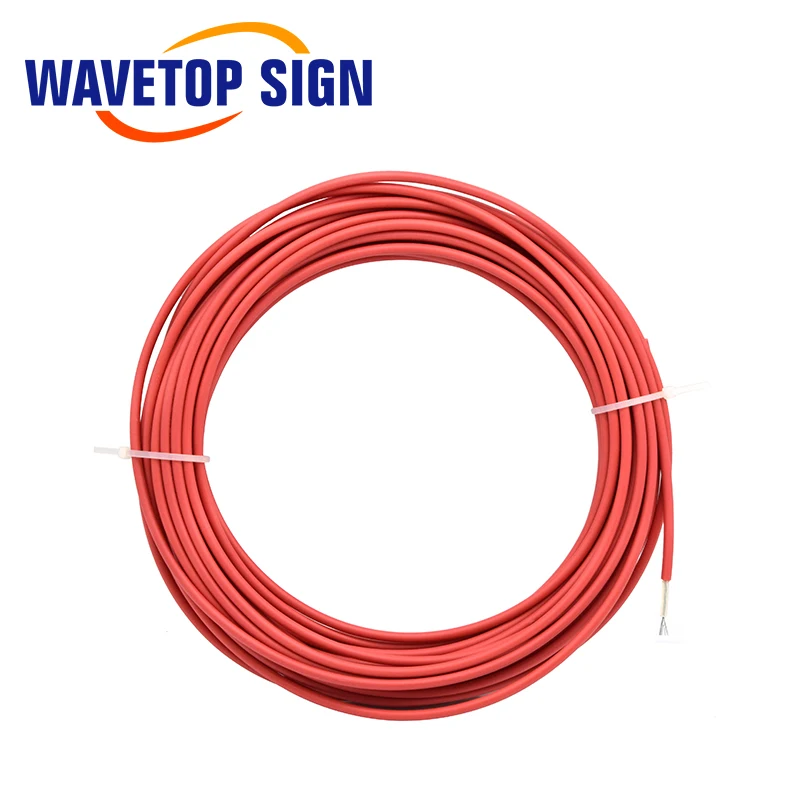 3M 40KV 22AWG High Voltage Cable Red Positive Lead Wire for CO2 Laser Power Supply and Laser Tube and Engraving Cutting Machine