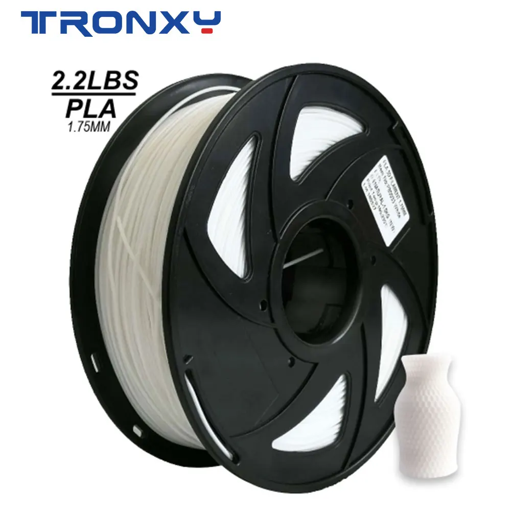 TRONXY High Intensit Printing Material PLA Filament 1.75mm Plastic 3D Printer 1kg/Roll Rubber Consumables ship from Spain