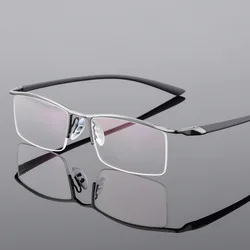 Browline Half Rim Metal Glasses Frame for Men Eyeglasses Fashion Cool Optical Eyewear Man Spectacles Prescription Frame 8190