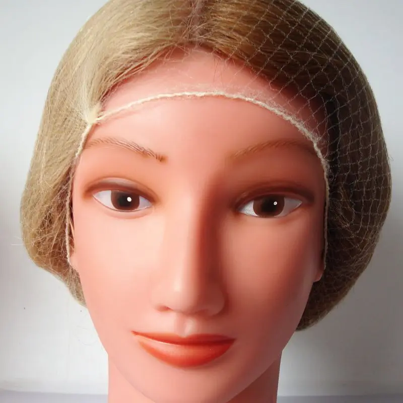 Invisible hair nets disposable hairnet 20inch blonde color dance hair net