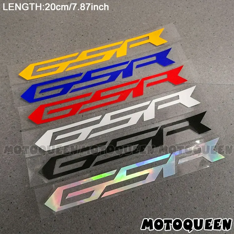 Reflective Motorcycle Wheels Fairing Helmet Side Tank Pad Decoration Logo Label Stickers Decals For SUZUKI GSR 250 600 750 1000