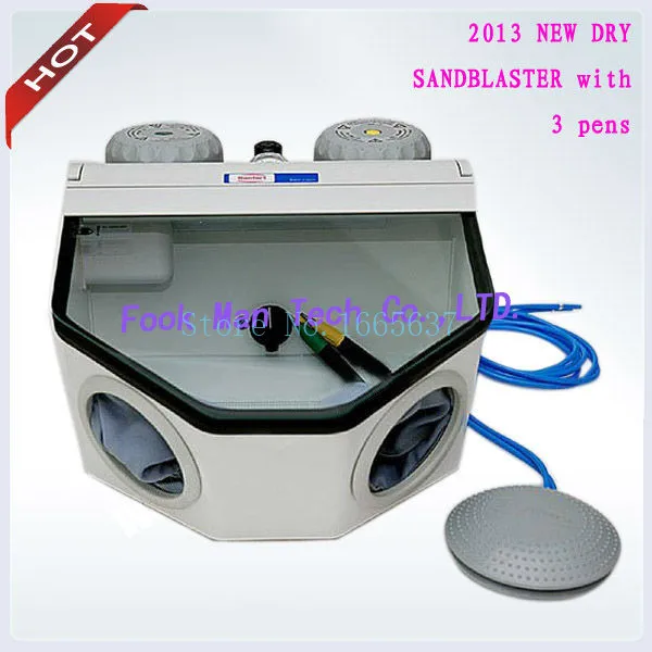 Jewelry Tools 220V NEW Sandblasting Machine with 2 pens Dental Sandblasting Equipment