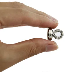 1 pezzo Super Strong Magnetic Penna Titolari, In Acciaio Inox Magnete Push Spilli con Molla Loop Ganci per il Frigorifero, lavagna