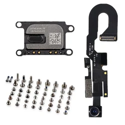 Front Camera with Sensor Proximity Light Microphone Flex Cable + Earpiece Speaker + Full Screws Kit For iPhone 7 7Plus 8G 8 Plus