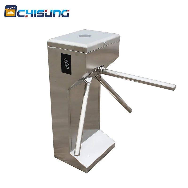 

Factory high class Rfid access control full automatic tripod turnstile gate with DC Motor without noise