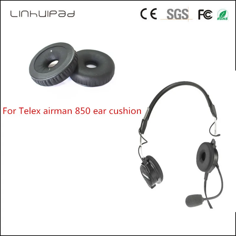 

Linhuipad Replacement round Cushion earmuff cup ear pads earpads pillow cover for TELEX 850 AIRMAN Aviation Headphone 50 Pairs