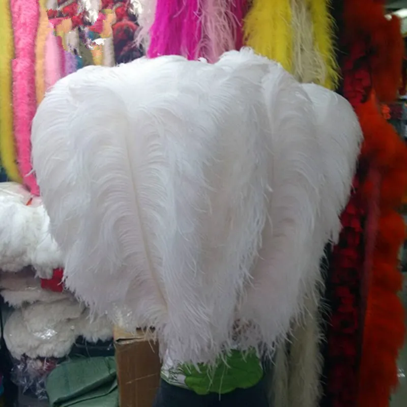 Big pole ostrich feather white ostrich feather 10pcs 50-55 cm/20-22 inches high quality ostrich feathers for wedding decorations