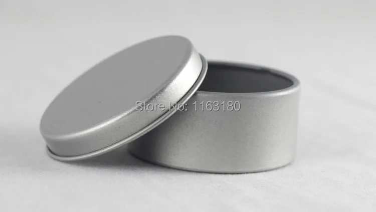 12 pcs/lot Blank Round Metal Tin Box Survival Kit Containers Silver color cosmetic storage box free shipping