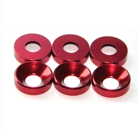 2 sztuki anodowanej aluminiowej podkładki wykończalowej M3 do samochodu RC HSP trax osiowy rc4wd Buggy drift Monster truck Crawler