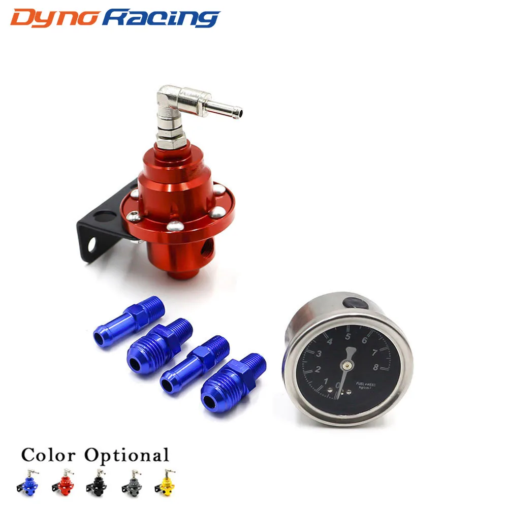 Universal Adjustable Fuel Pressure Regulator With Fuel Pressure Gauge without logo BX100332