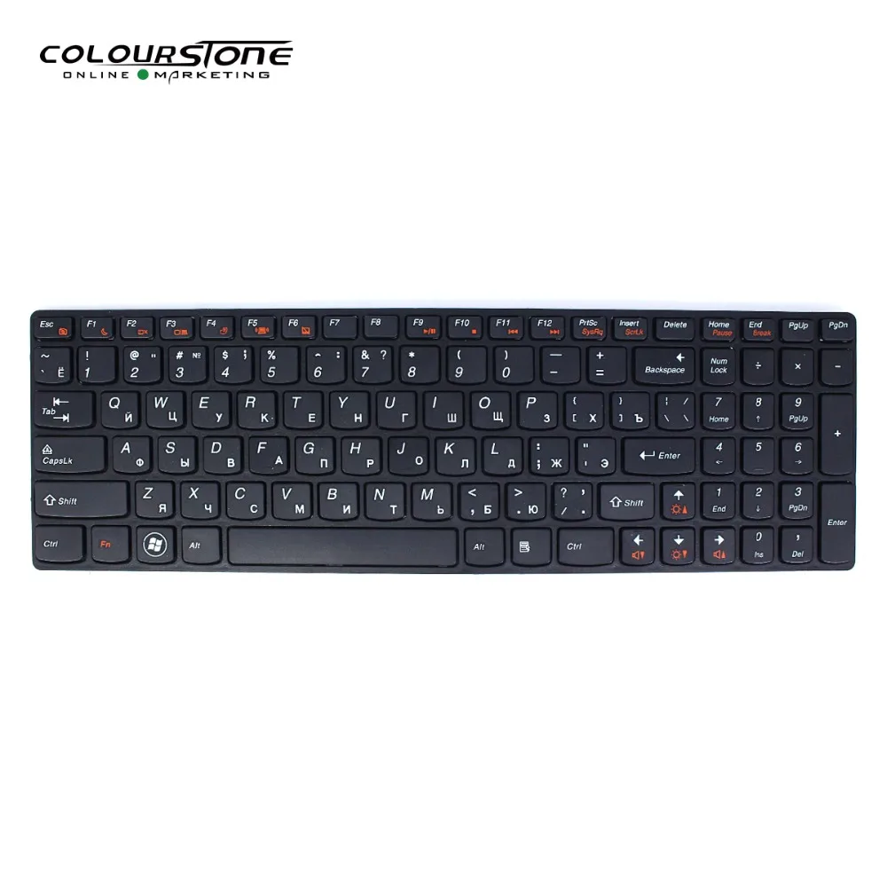 RU لوحة المفاتيح لابتوب لينوفو b590 V570 Z570 Z575 B570A B570G B575 B575A B580 25013347 مع أسود إطار MP-10A33SU-686