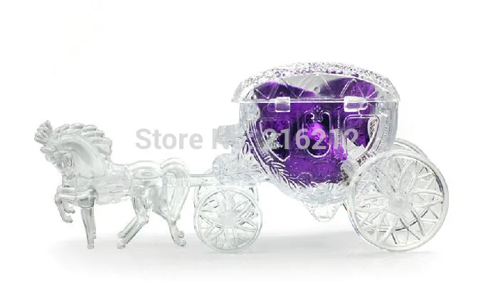 Fairy Tale carriage transparent wedding favour boxes gift box sweet box