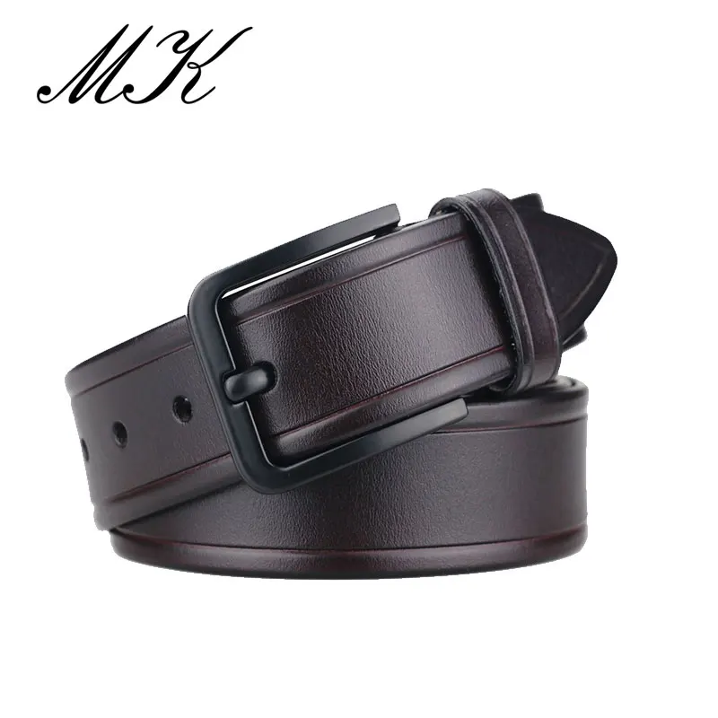 Maikun Men\'s Leather Belts Luxury Brand Strap Male Belts for Men Fashion Classice Vintage Pin Buckle for Jeans