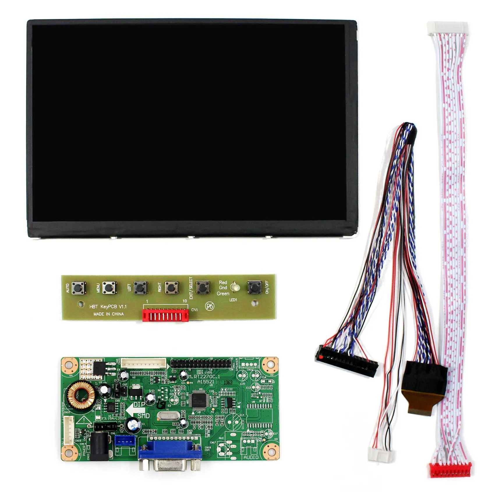 Placa de controlador lcd vga embutida + 7 "1280x800 embutida painel lcd