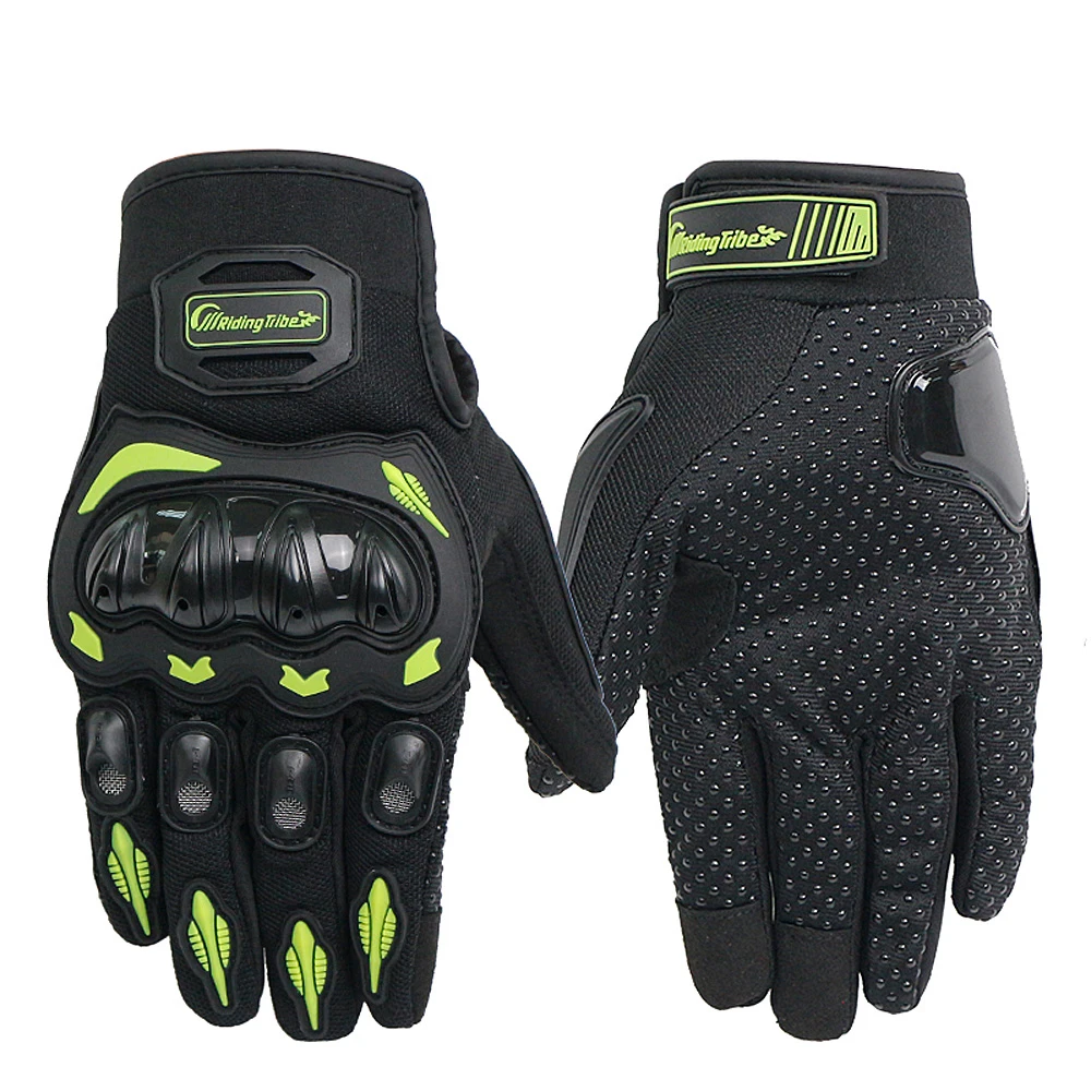 Gants de moto respirants pour hommes et femmes, gants de protection portables, opération tactile, noir, vert, rouge, rose, unisexe, M-média