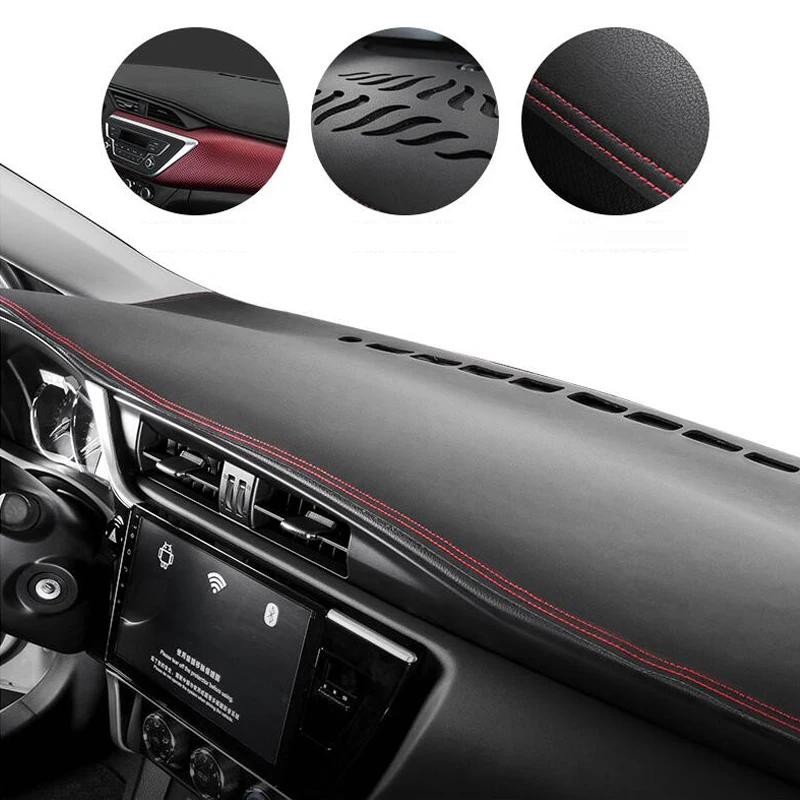 For Toyota Corolla 2014 2016 2017 2018 Car Dashboard Avoid Light Pad Instrument Platform Desk Cover Mats Carpets Accessories